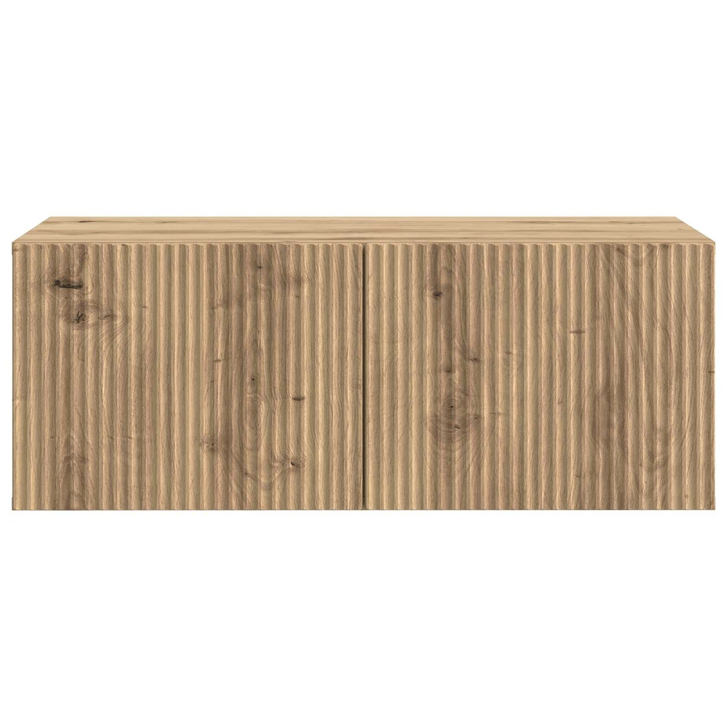 Fali TV szekrény 78,5 x 41 x 30 cm Kézműves Tölgy Szerelt Fa