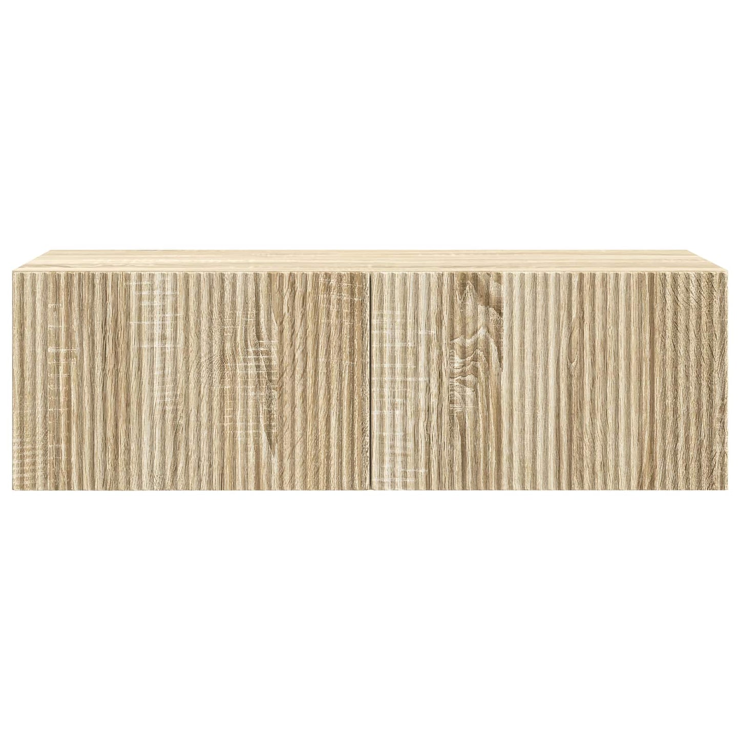 Fali TV szekrény Sonoma Tölgy 98 x 41 x 30 cm Szerelt Fa