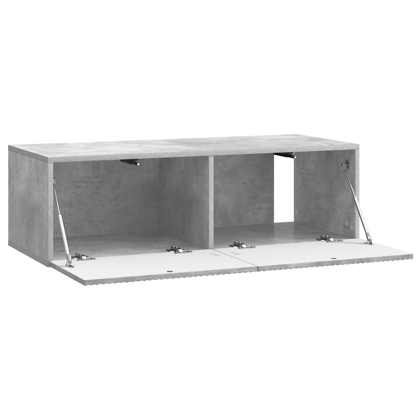 Fali TV szekrény Betonszürke 98 x 41 x 30 cm Szerelt Fa