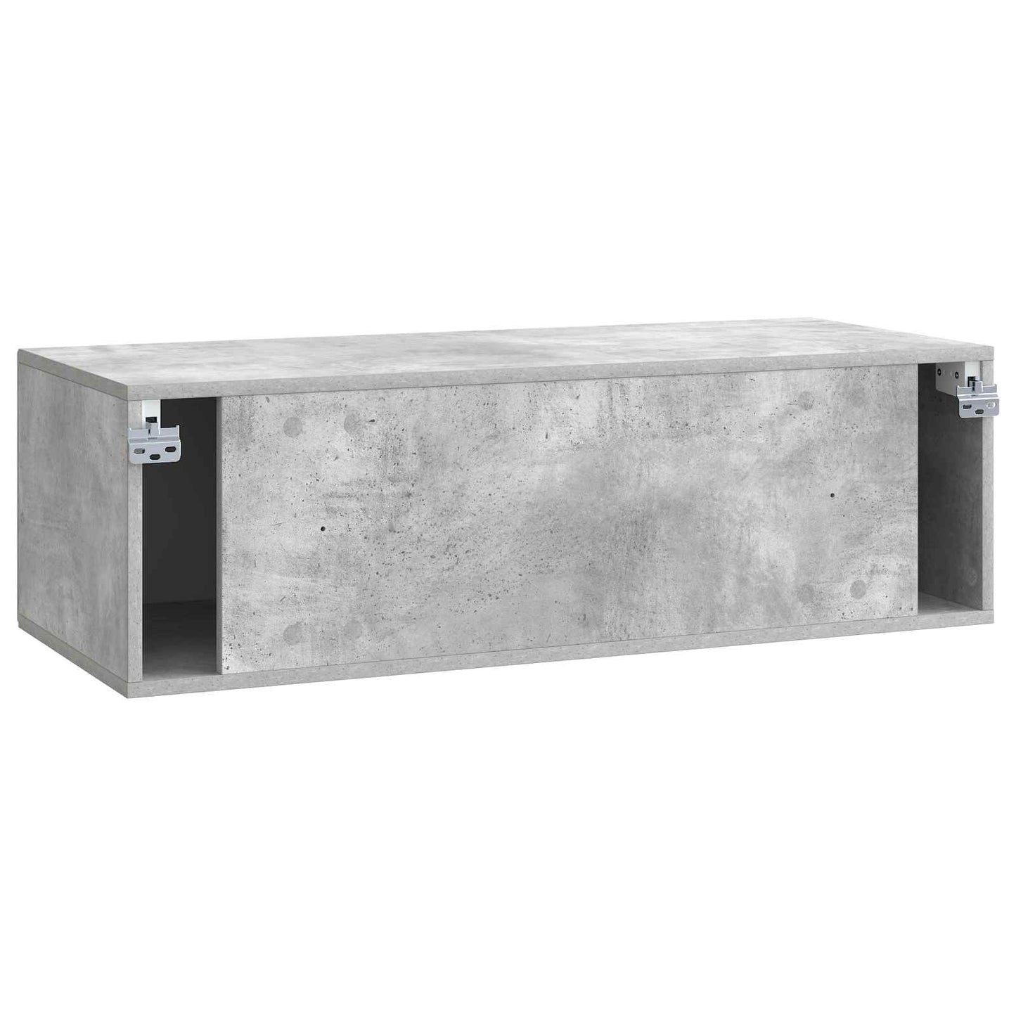 Fali TV szekrény Betonszürke 98 x 41 x 30 cm Szerelt Fa