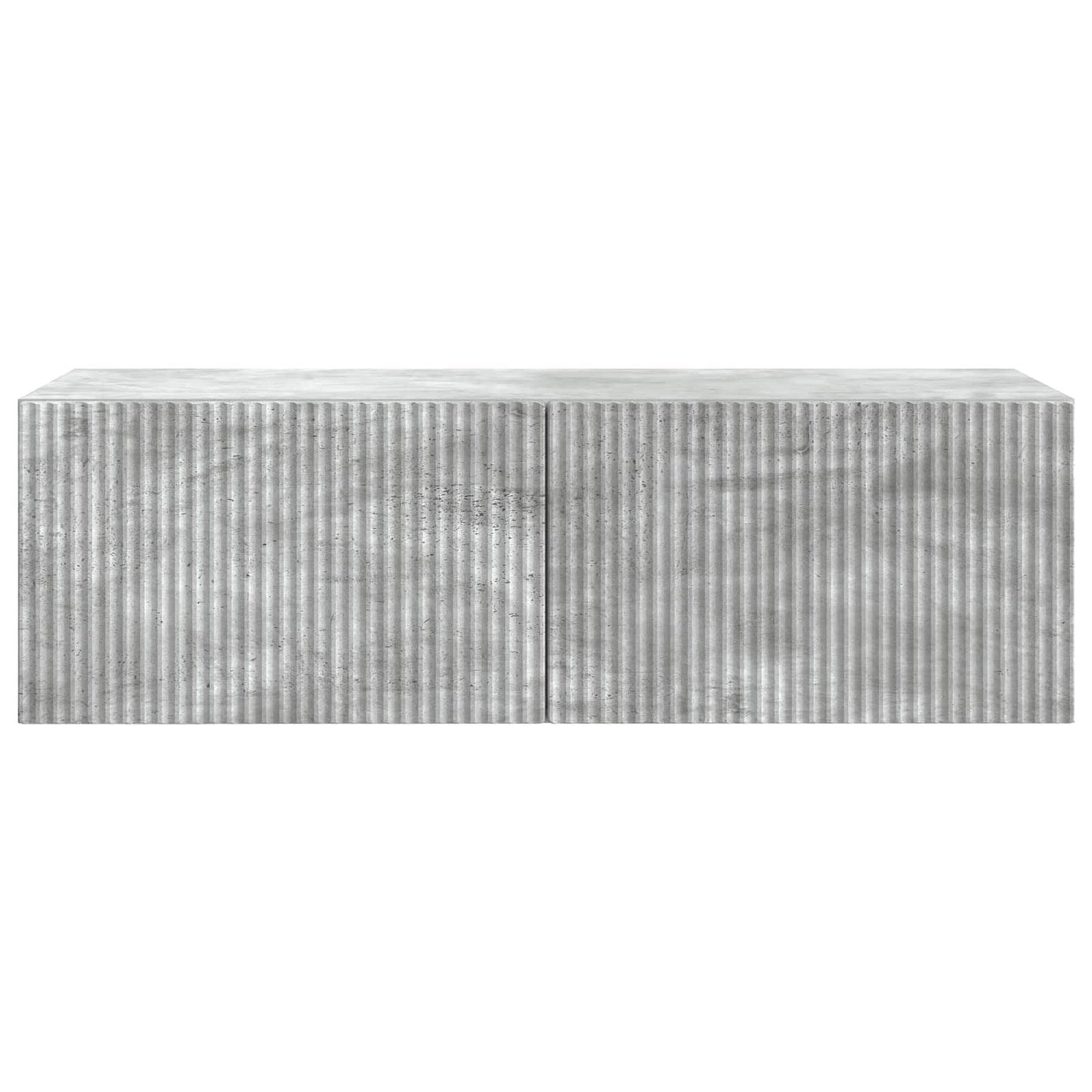 Fali TV szekrény Betonszürke 98 x 41 x 30 cm Szerelt Fa