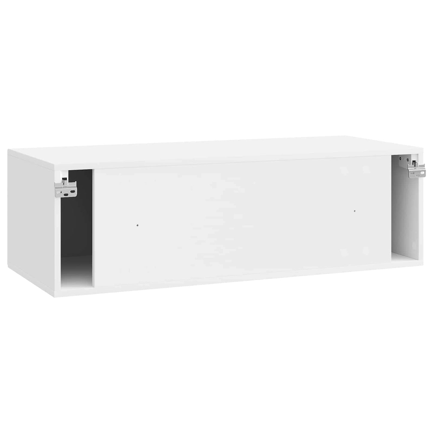 Fali TV szekrény Magasfényű Fehér 98 x 41 x 30 cm Szerelt Fa