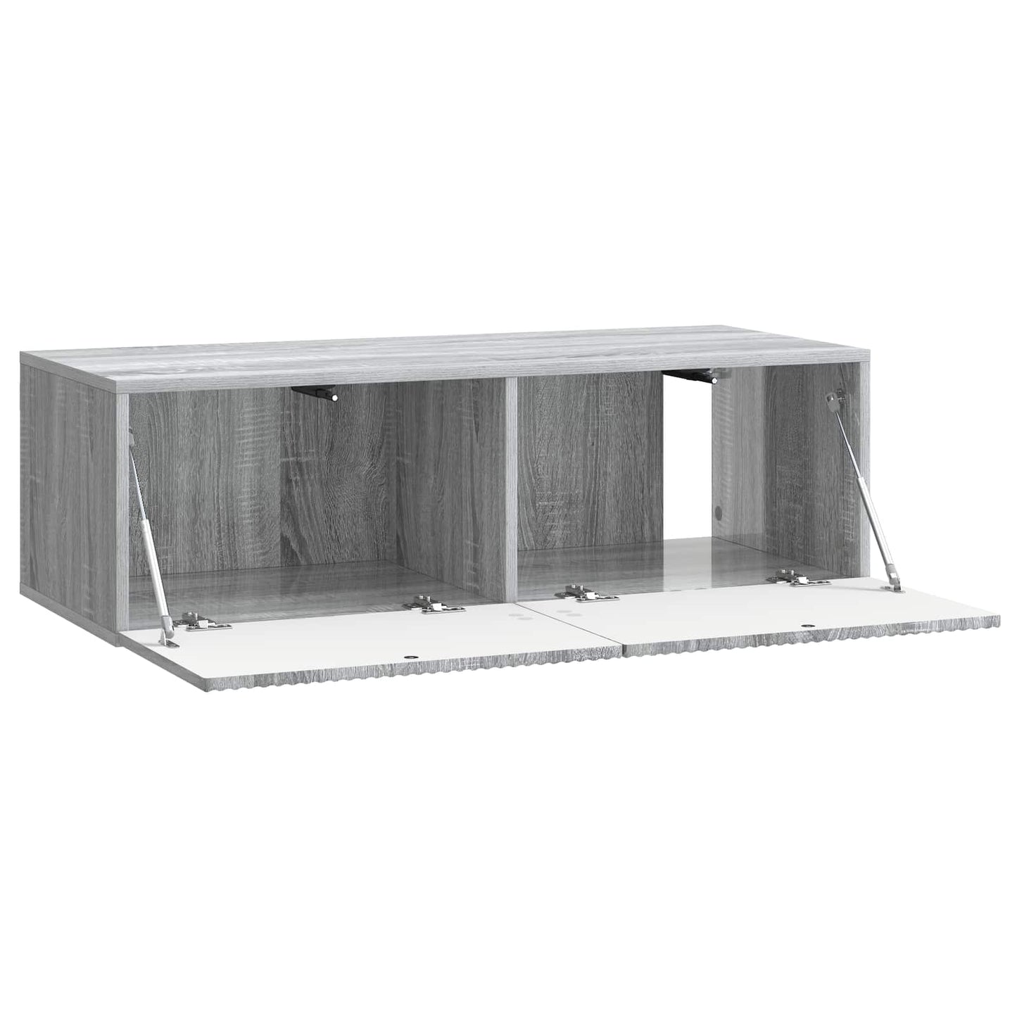 Fali TV szekrény Szürke Sonoma 98 x 41 x 30 cm Szerelt Fa