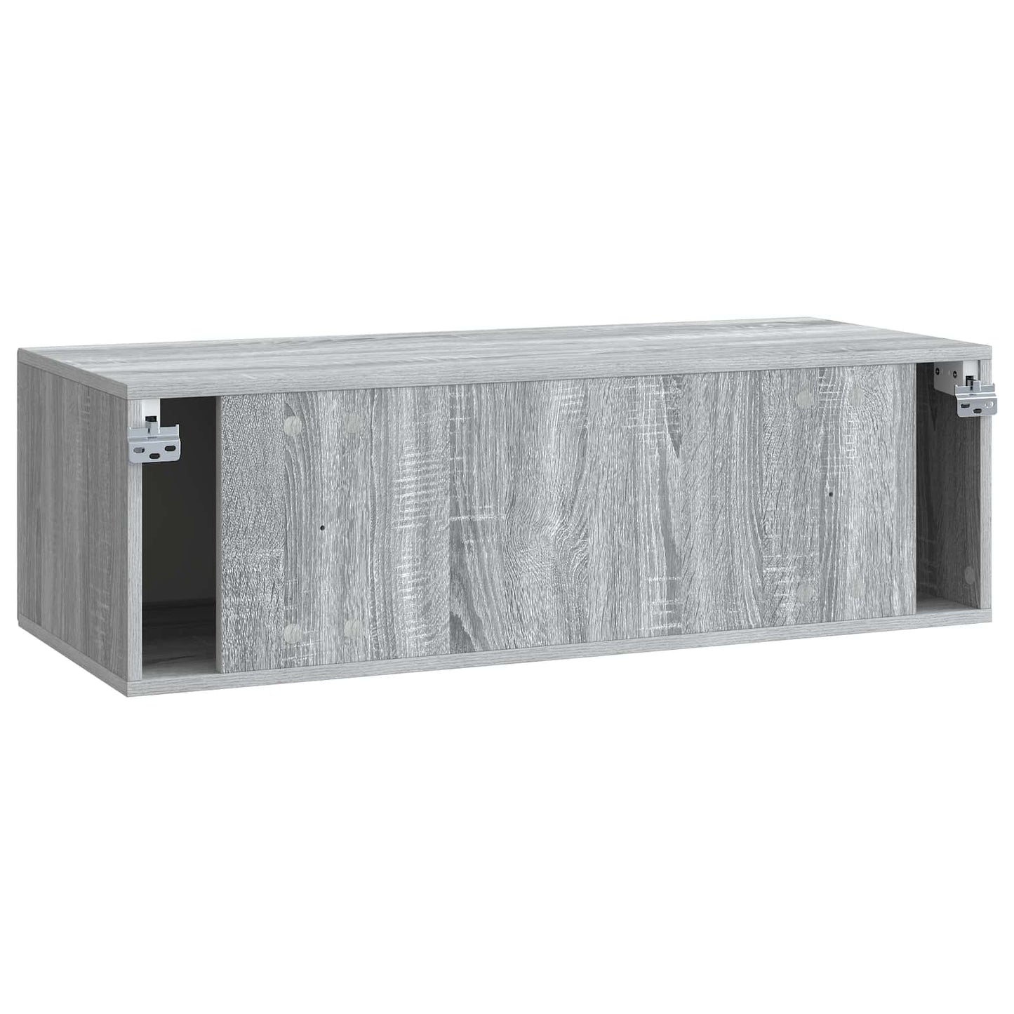 Fali TV szekrény Szürke Sonoma 98 x 41 x 30 cm Szerelt Fa