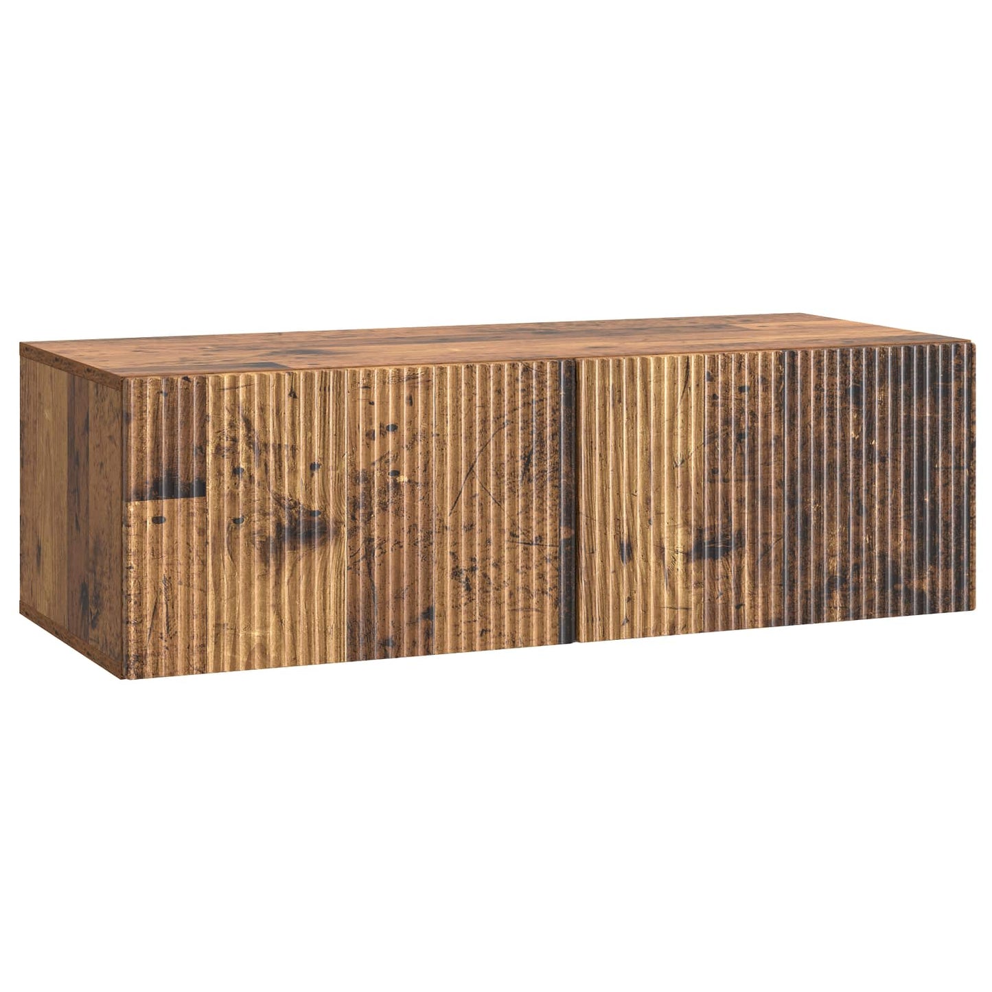 Fali TV szekrény Antik Fa 98 x 41 x 30 cm Szerelt Fa