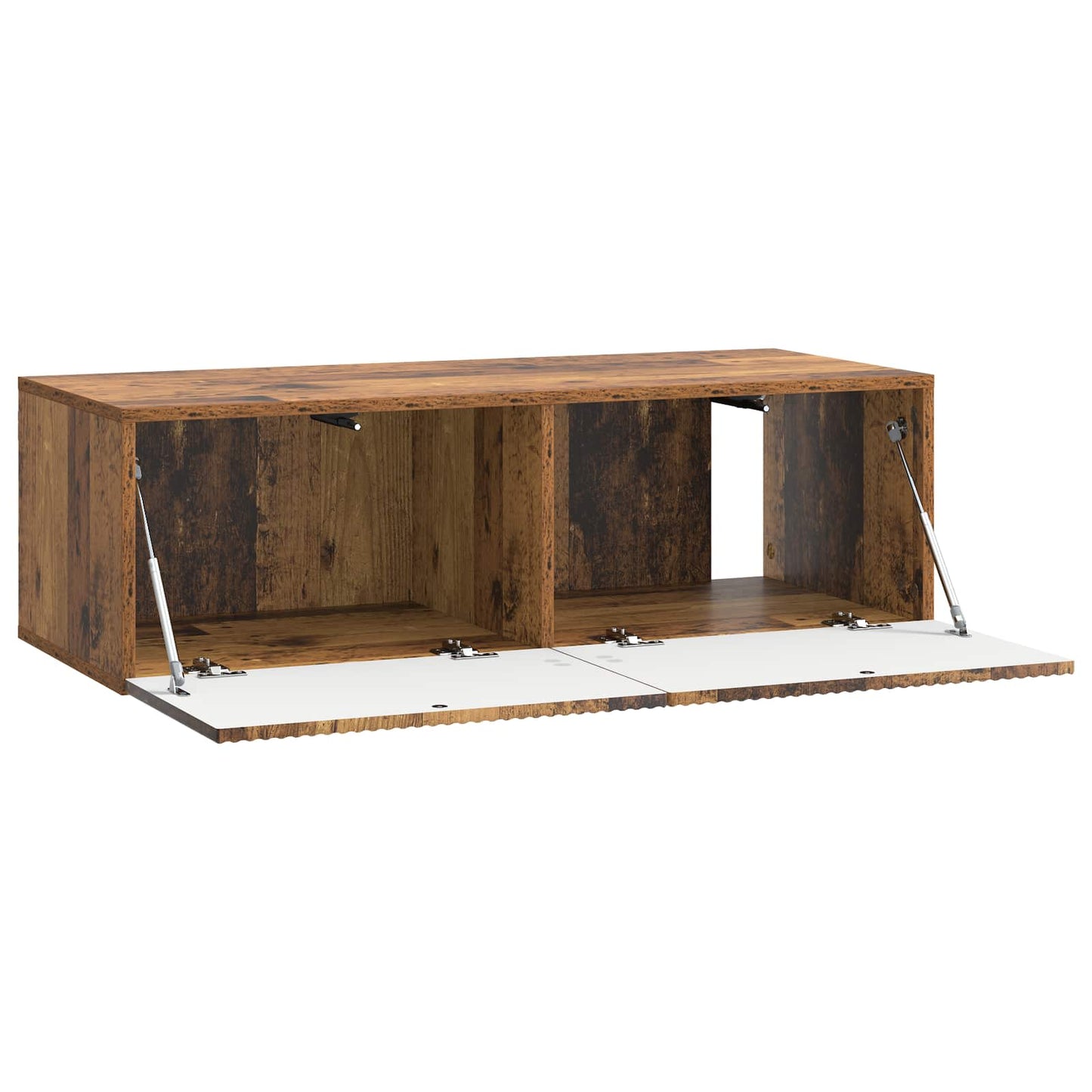 Fali TV szekrény Antik Fa 98 x 41 x 30 cm Szerelt Fa