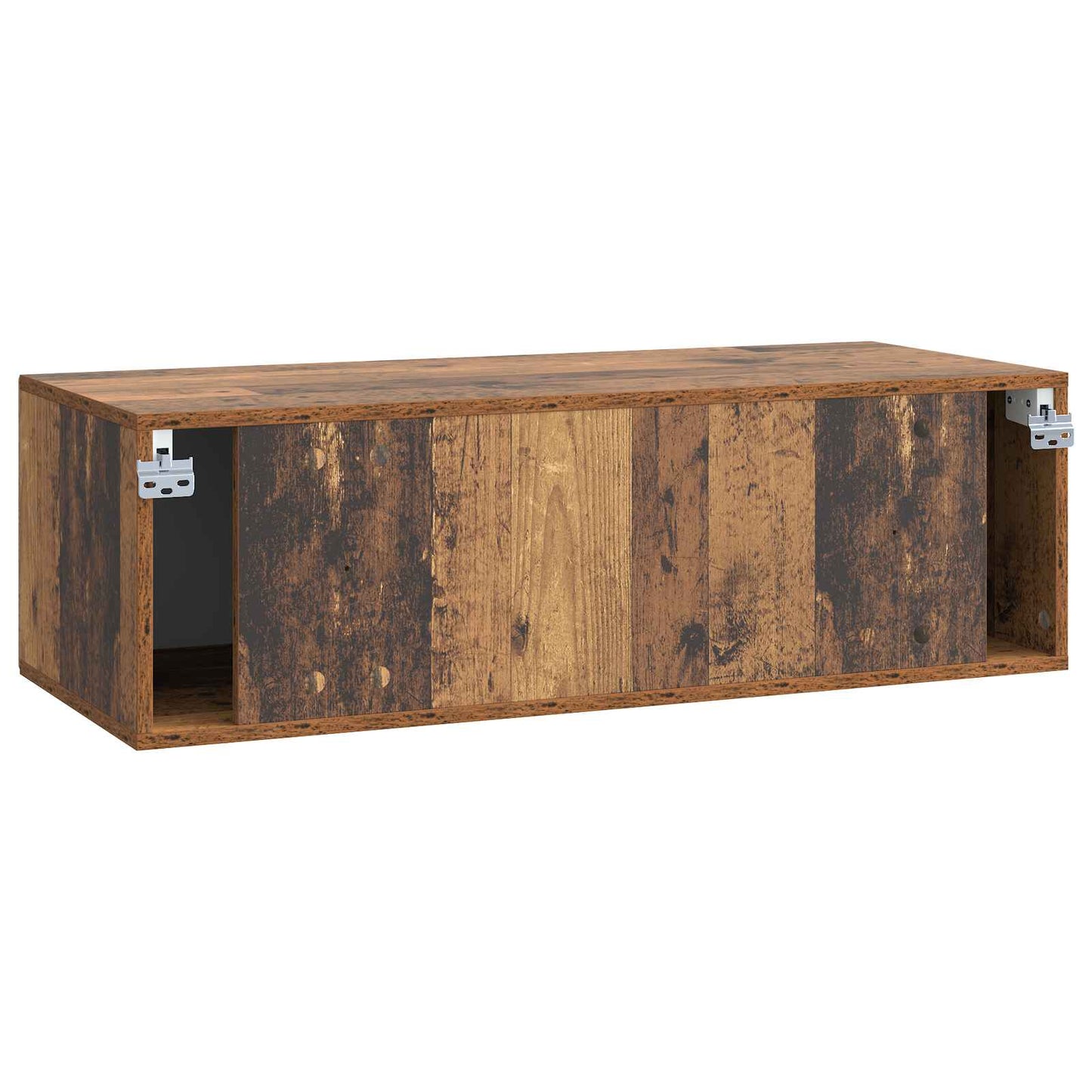 Fali TV szekrény Antik Fa 98 x 41 x 30 cm Szerelt Fa