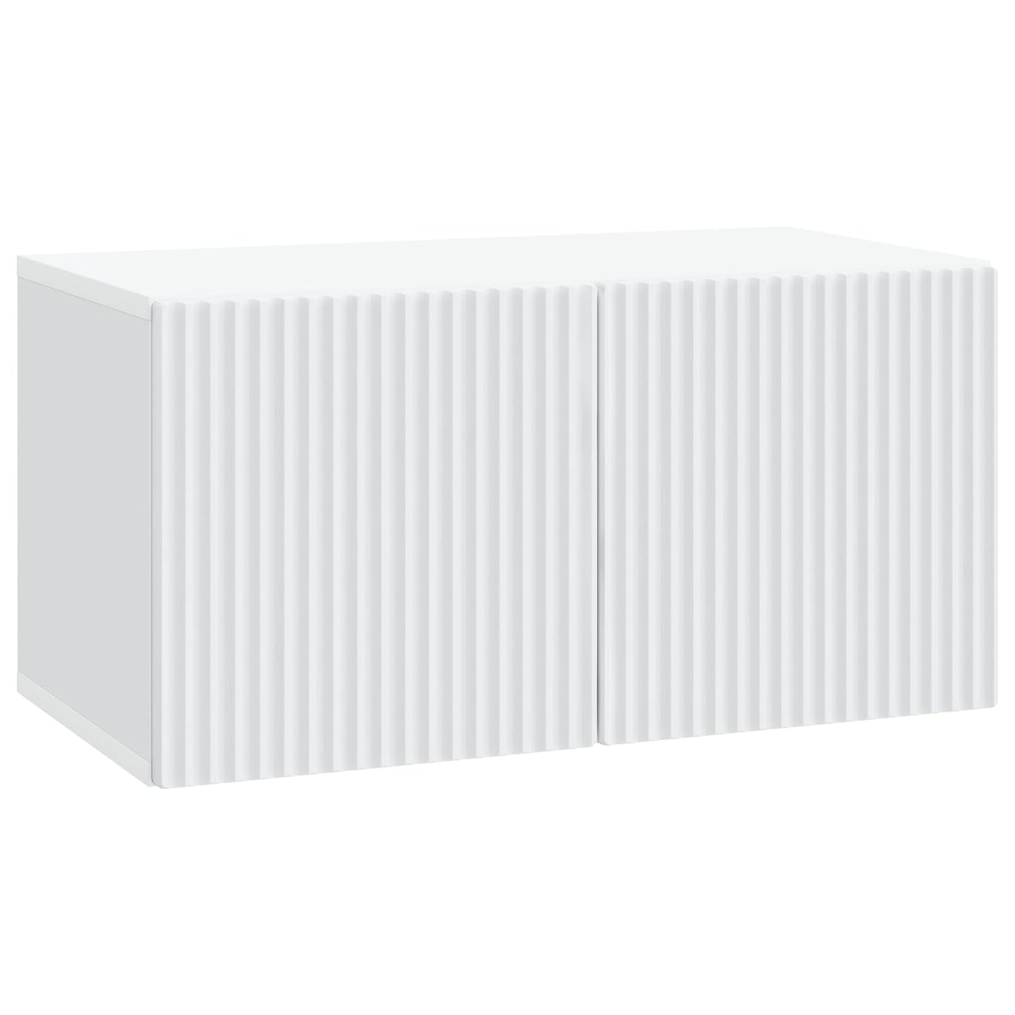 Fali TV szekrény Fehér 59,5 x 31 x 30 cm Szerelt Fa