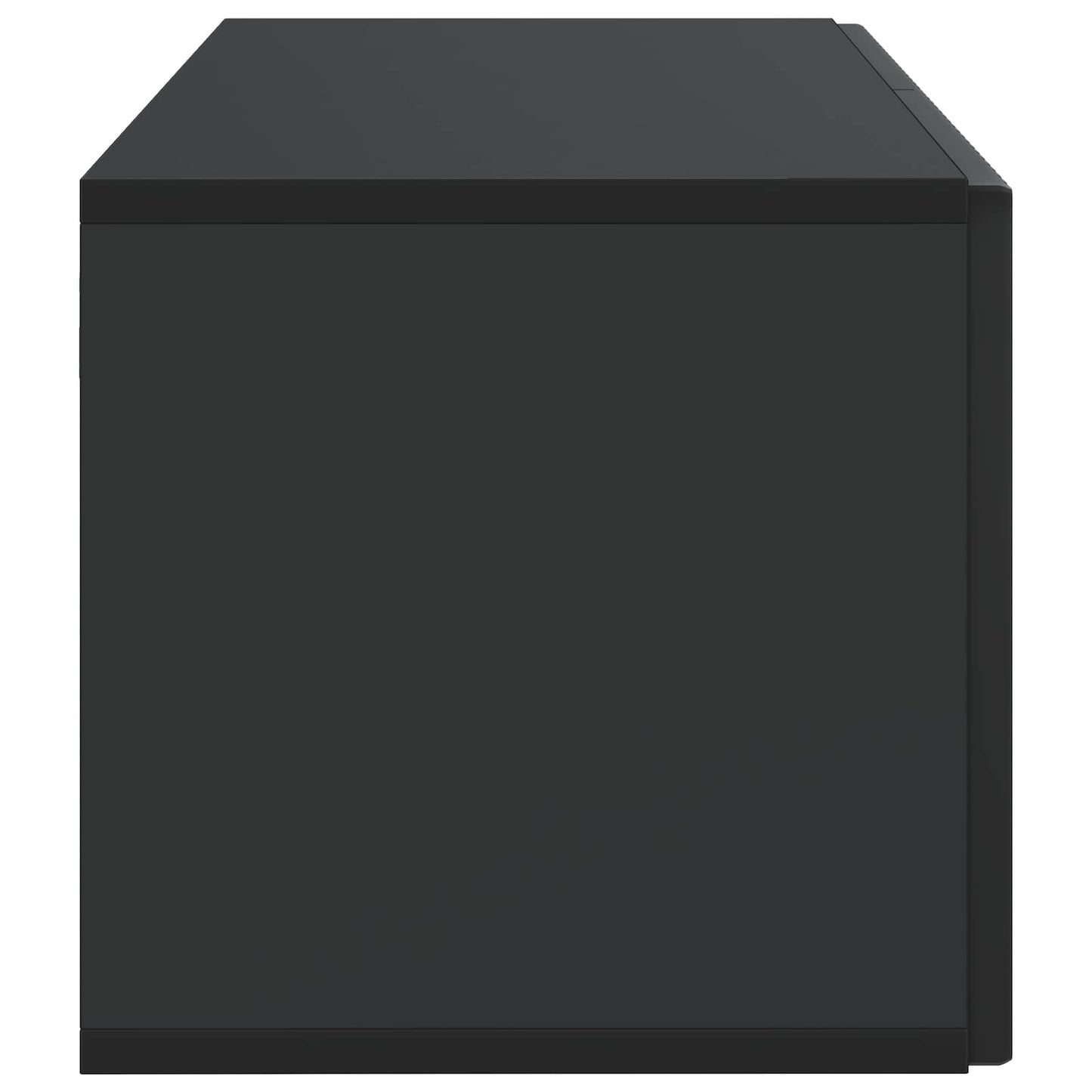 Fali TV szekrény Fekete 59,5 x 31 x 30 cm Szerelt Fa