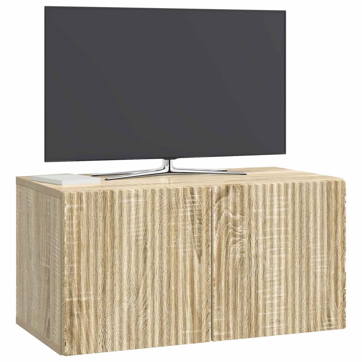 Fali TV szekrény Sonoma Tölgy 59,5 x 31 x 30 cm Szerelt Fa