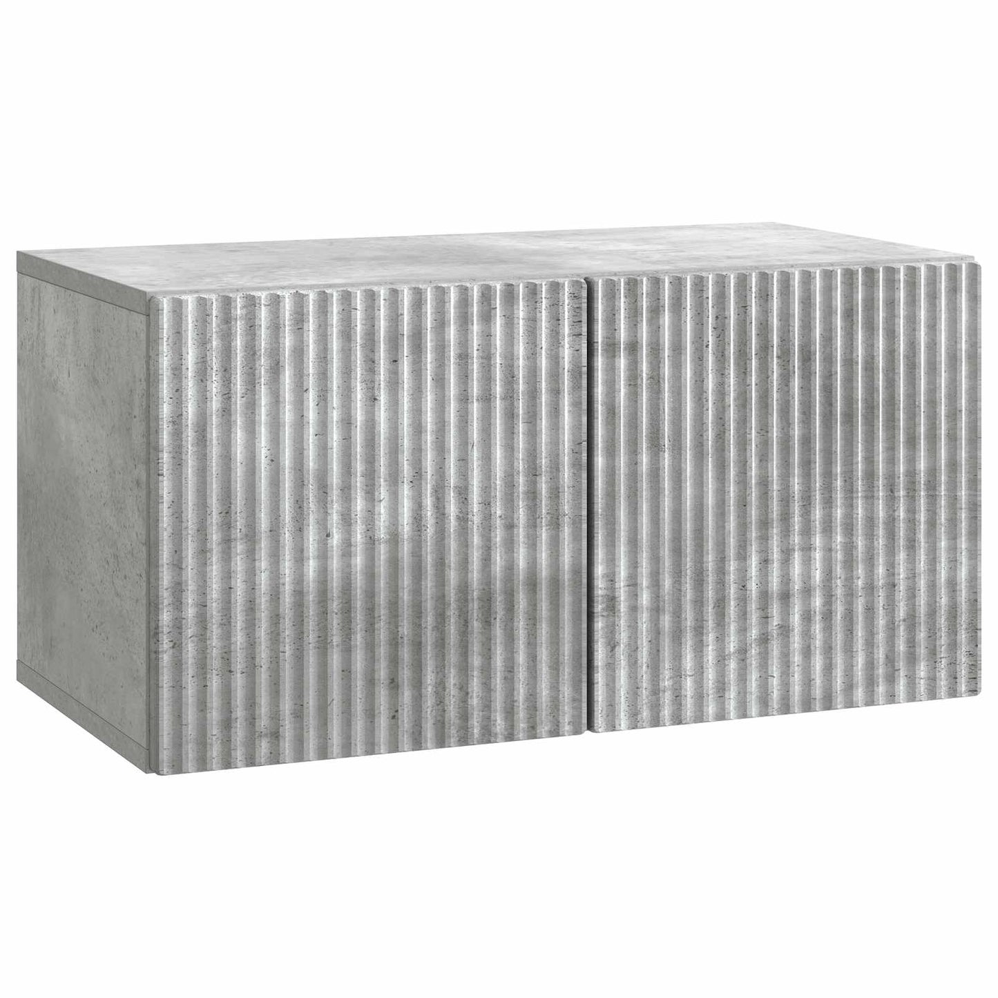 Fali TV szekrény Betonszürke 59,5 x 31 x 30 cm Szerelt Fa