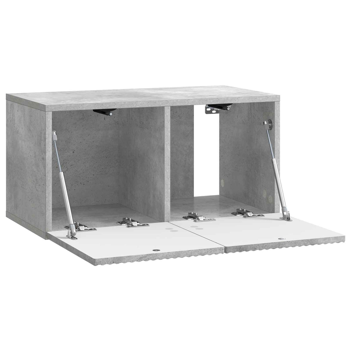 Fali TV szekrény Betonszürke 59,5 x 31 x 30 cm Szerelt Fa