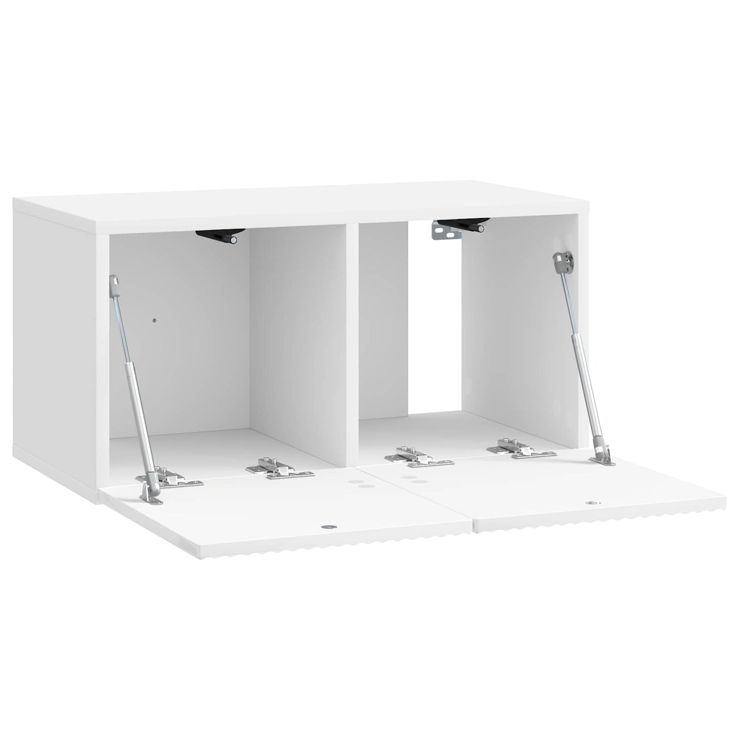 Fali TV szekrény Magasfényű Fehér 59,5 x 31 x 30 cm Szerelt Fa