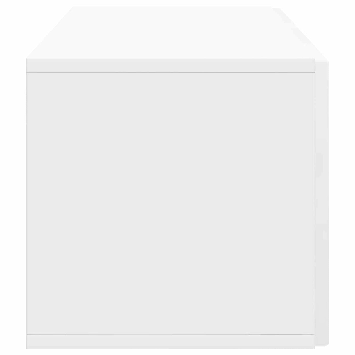 Fali TV szekrény Magasfényű Fehér 59,5 x 31 x 30 cm Szerelt Fa