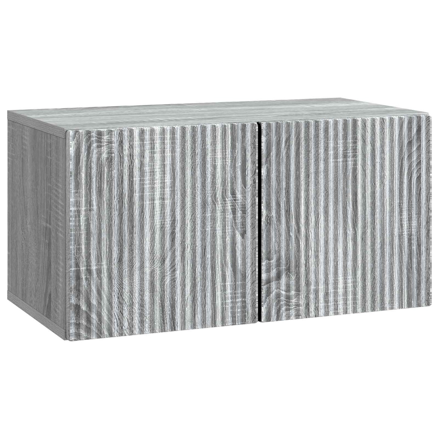 Fali TV szekrény Szürke Sonoma 59,5 x 31 x 30 cm Szerelt Fa