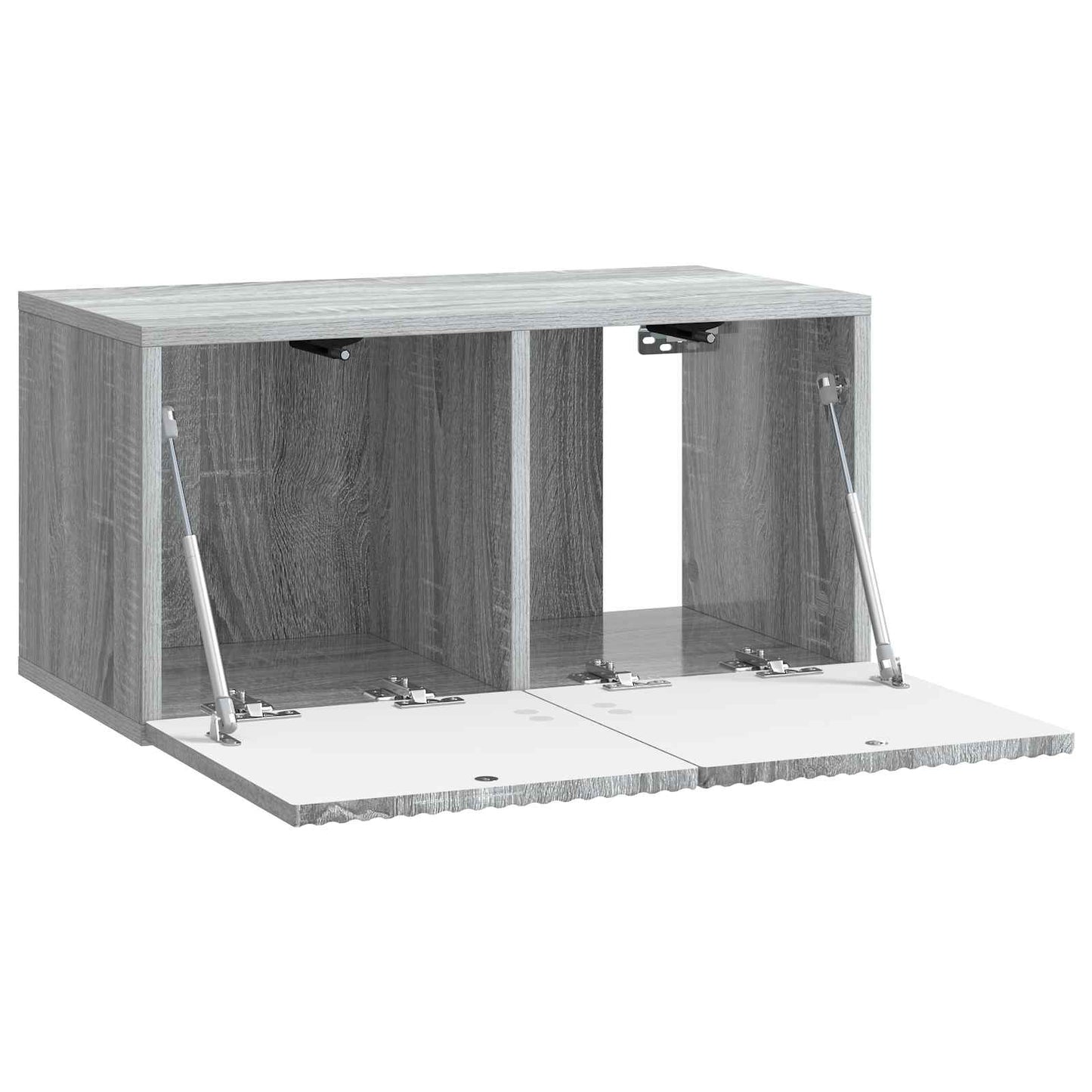 Fali TV szekrény Szürke Sonoma 59,5 x 31 x 30 cm Szerelt Fa