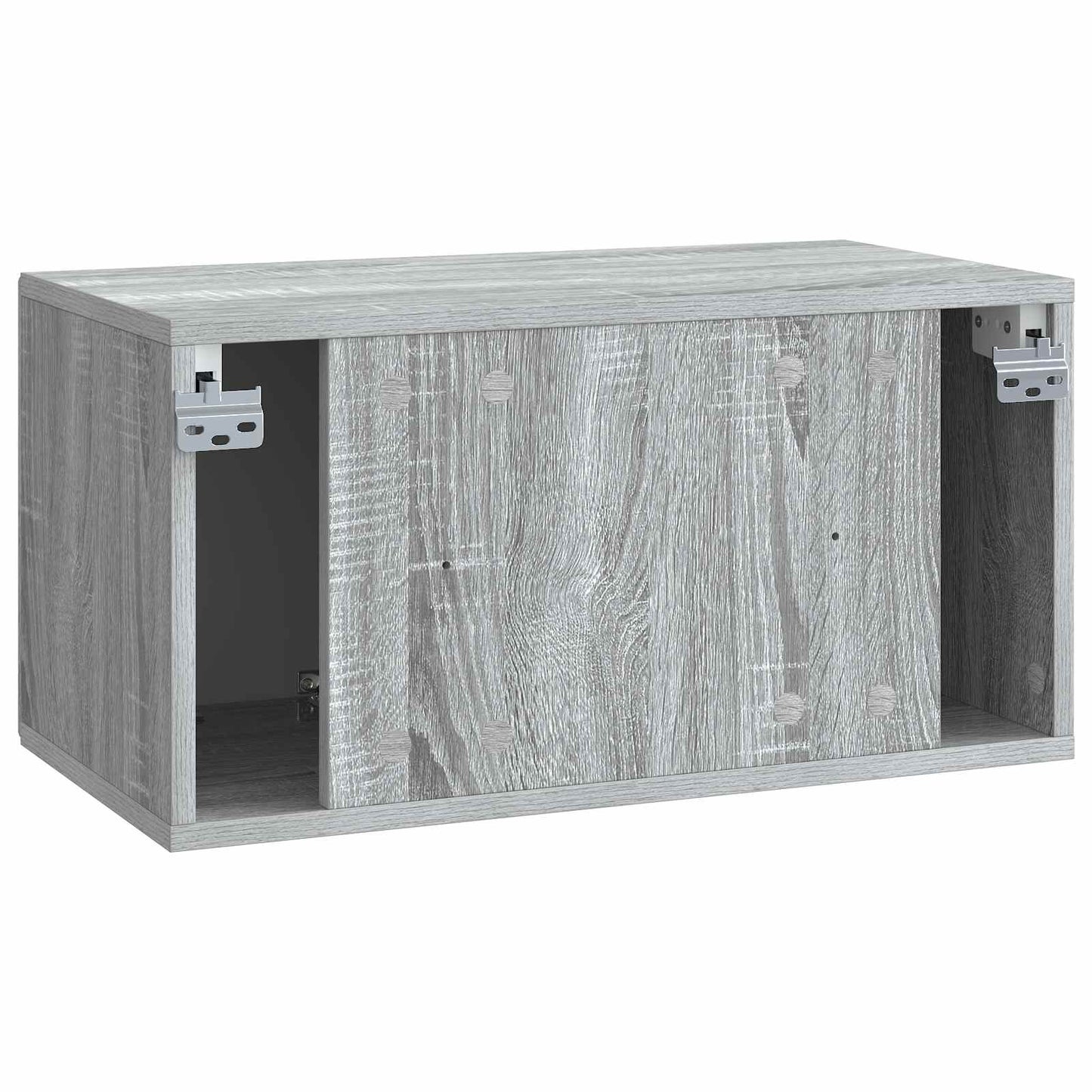 Fali TV szekrény Szürke Sonoma 59,5 x 31 x 30 cm Szerelt Fa