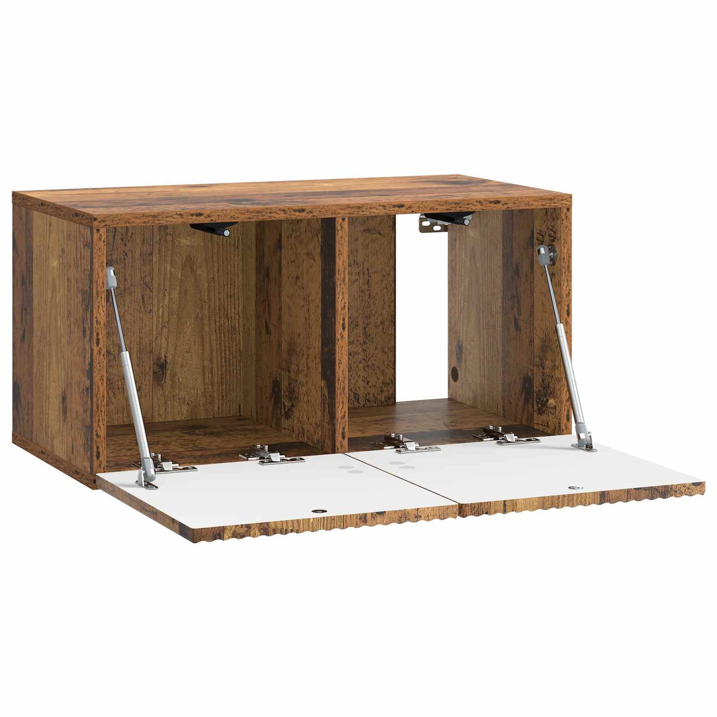 Fali TV szekrény Antik Fa 59,5 x 31 x 30 cm Szerelt Fa
