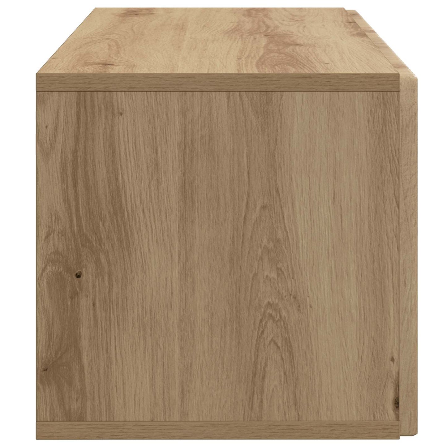 Fali TV szekrény 59,5 x 31 x 30 cm Kézműves Tölgy Szerelt Fa