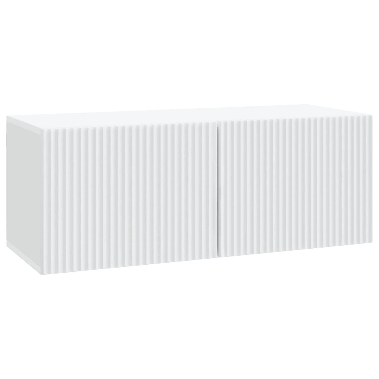 Fali TV szekrény Fehér 78,5 x 31 x 30 cm Szerelt Fa