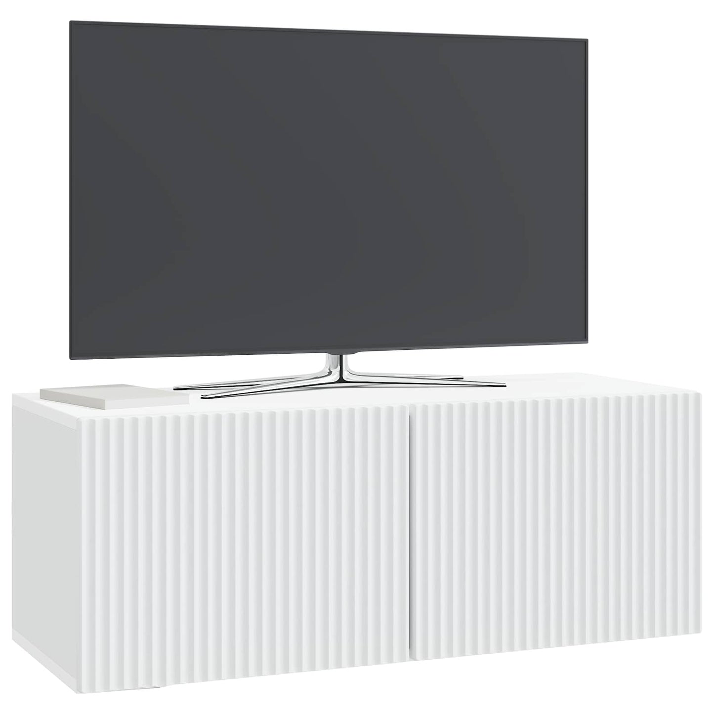 Fali TV szekrény Fehér 78,5 x 31 x 30 cm Szerelt Fa