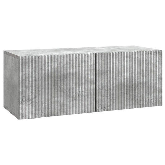 Fali TV szekrény Betonszürke 78,5 x 31 x 30 cm Szerelt Fa