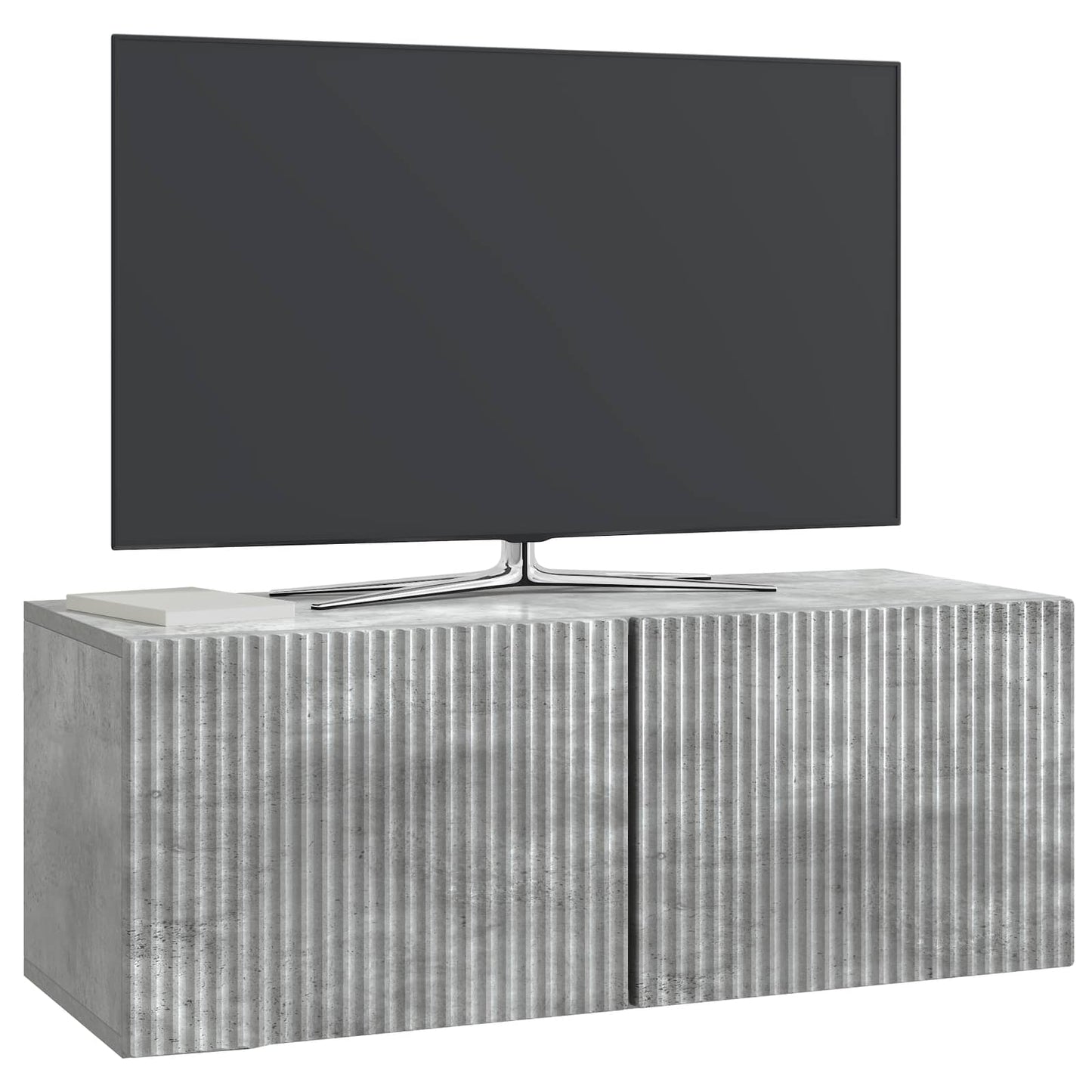 Fali TV szekrény Betonszürke 78,5 x 31 x 30 cm Szerelt Fa