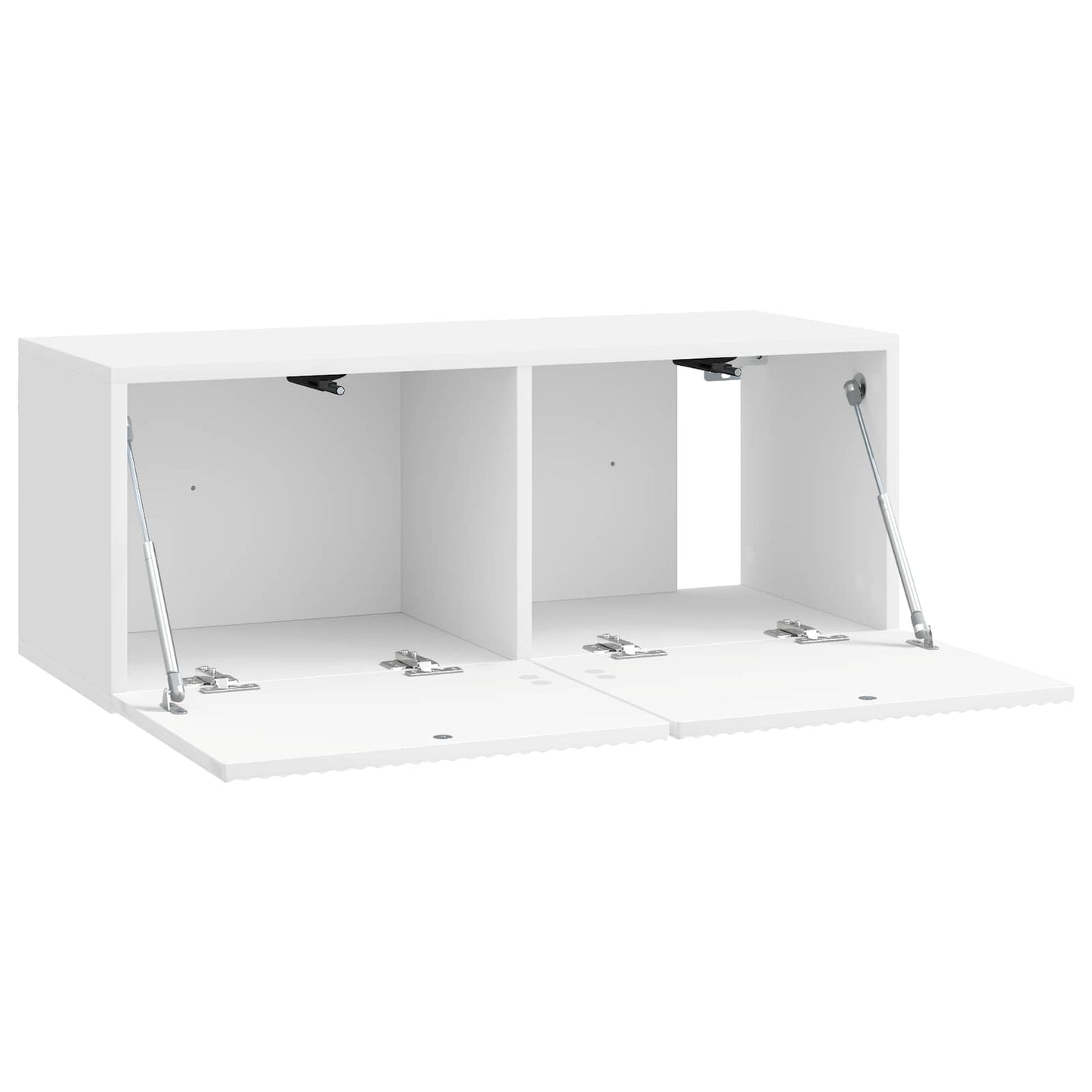 Fali TV szekrény Magasfényű Fehér 78,5 x 31 x 30 cm Szerelt Fa