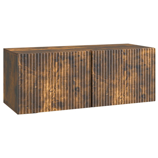 Fali TV szekrény Füstös Tölgy 78,5 x 31 x 30 cm Szerelt Fa