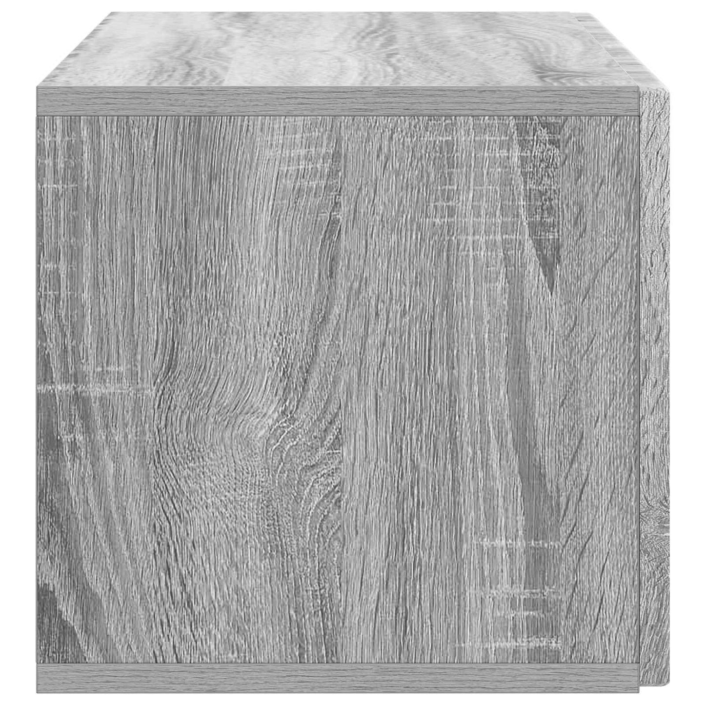 Fali TV szekrény Szürke Sonoma 78,5 x 31 x 30 cm Szerelt Fa