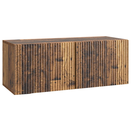 Fali TV szekrény Antik Fa 78,5 x 31 x 30 cm Szerelt Fa