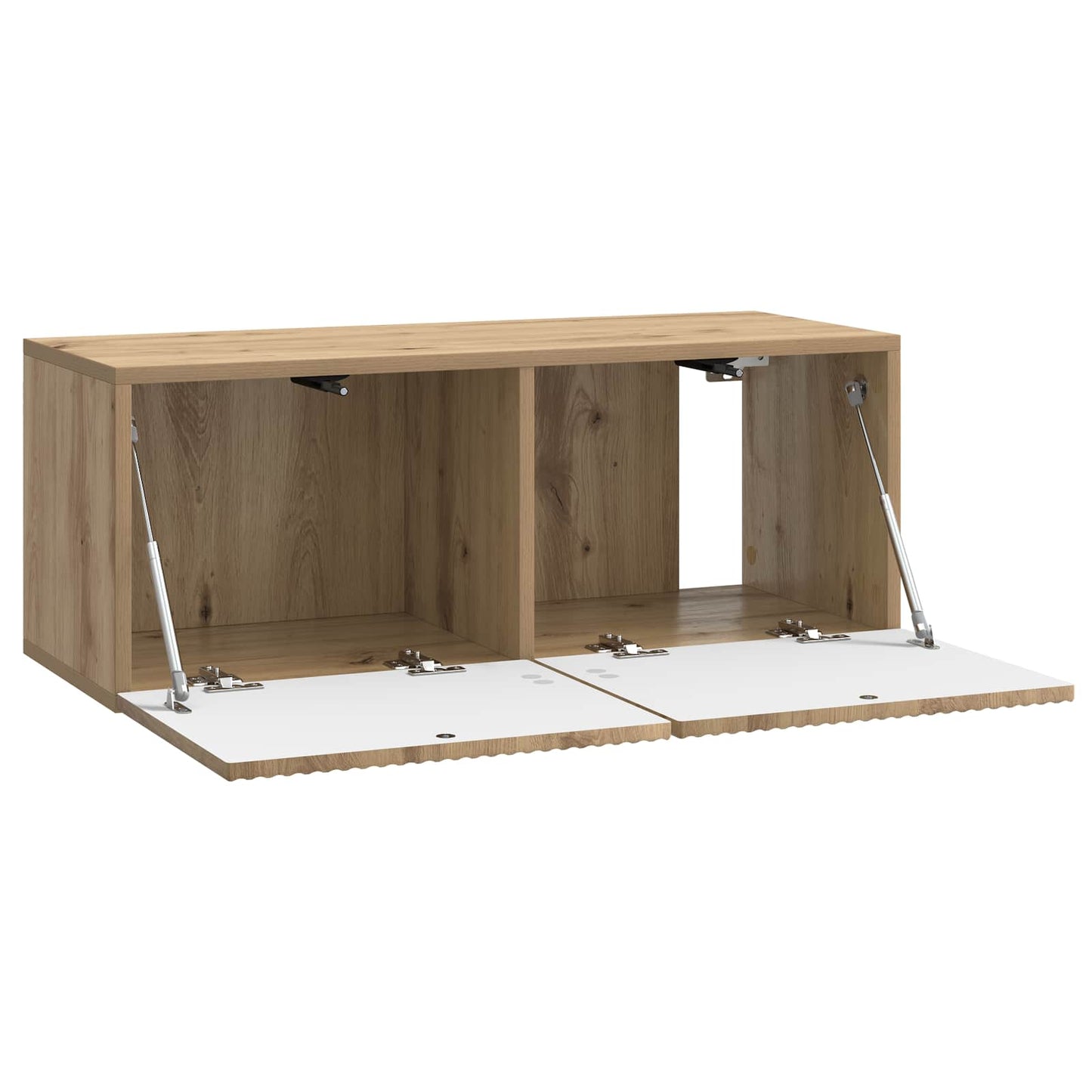 Fali TV szekrény 78,5 x 31 x 30 cm Kézműves Tölgy Szerelt Fa