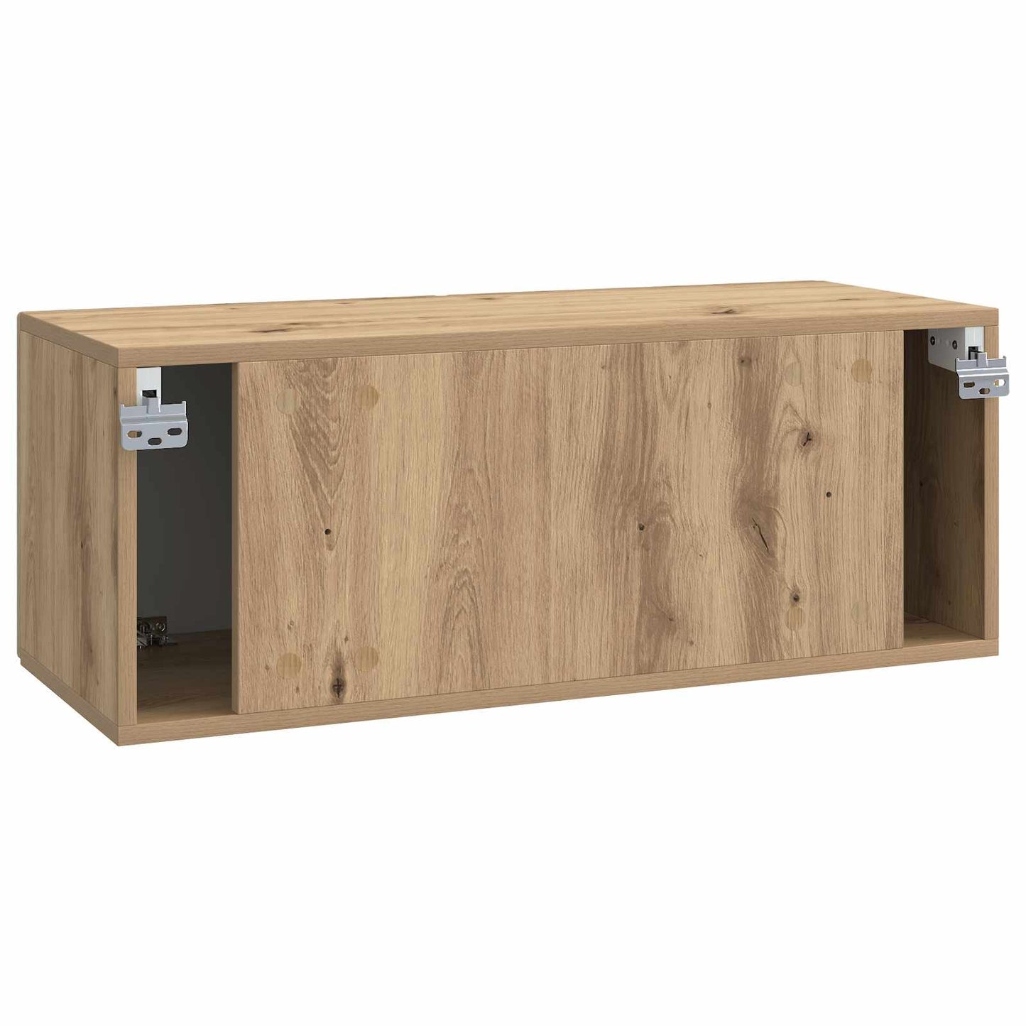 Fali TV szekrény 78,5 x 31 x 30 cm Kézműves Tölgy Szerelt Fa