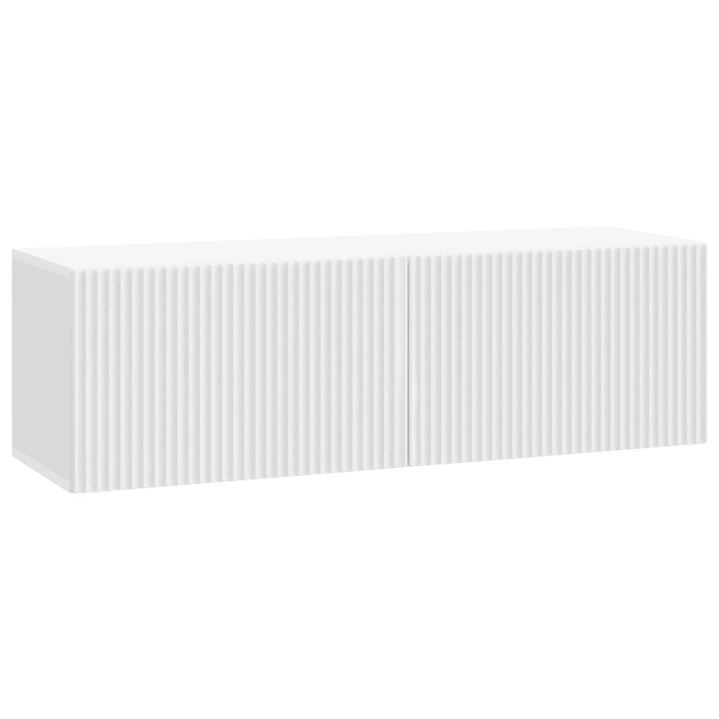 Fali TV szekrény Fehér 98 x 31 x 30 cm Szerelt Fa