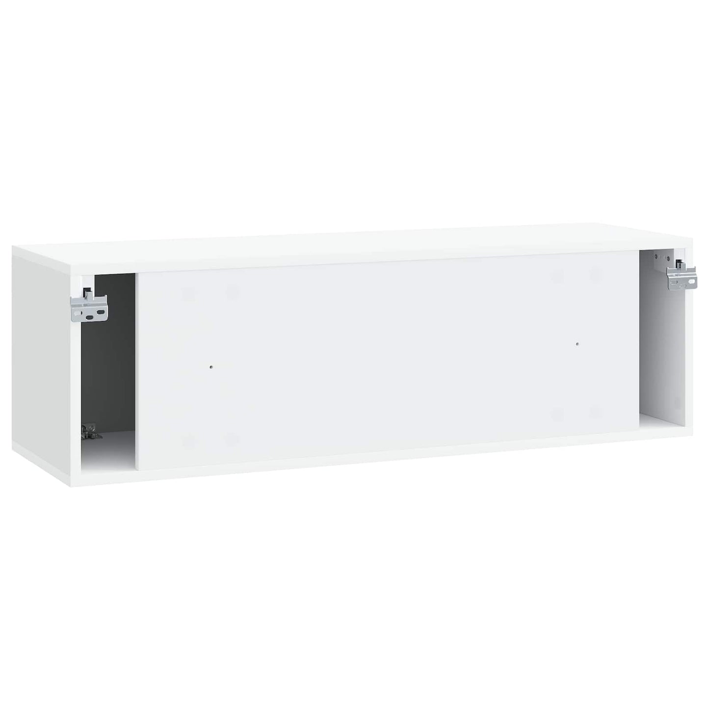 Fali TV szekrény Fehér 98 x 31 x 30 cm Szerelt Fa