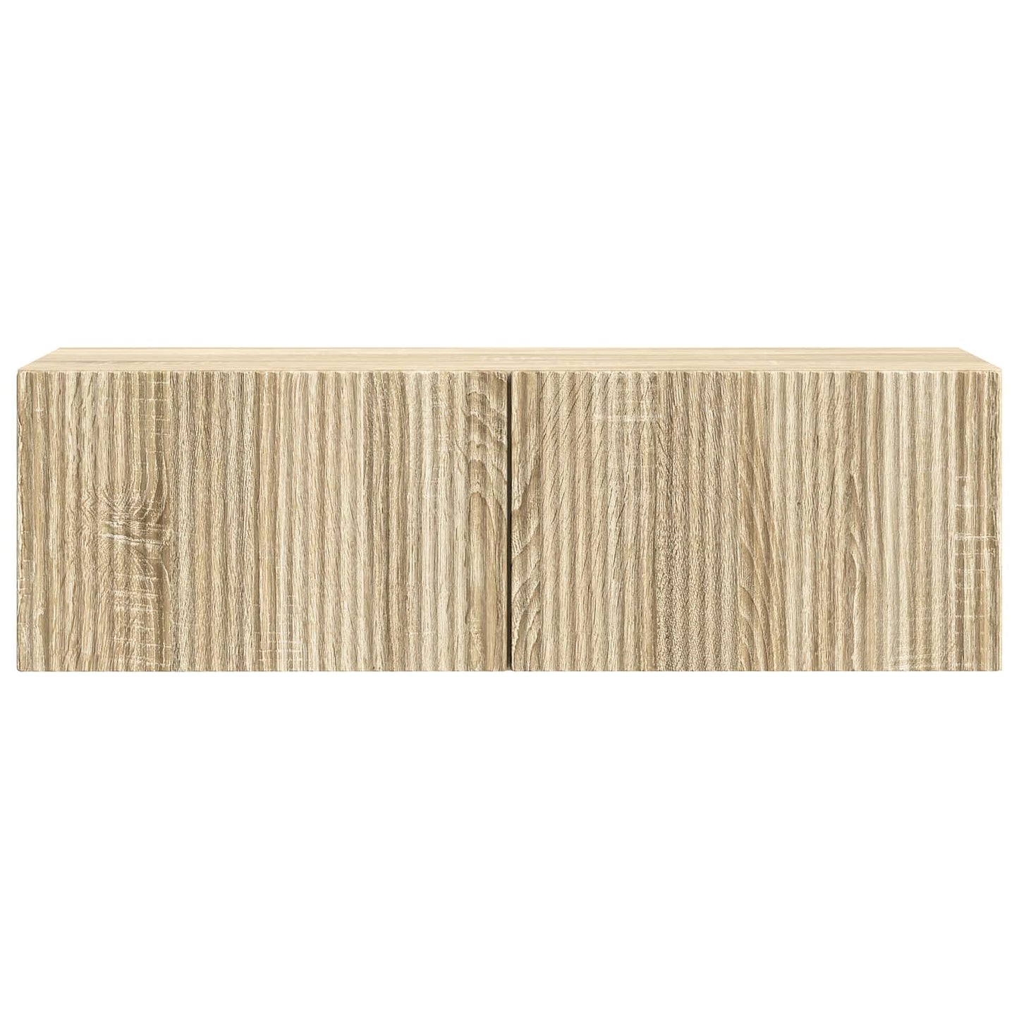 Fali TV szekrény Sonoma Tölgy 98 x 31 x 30 cm Szerelt Fa