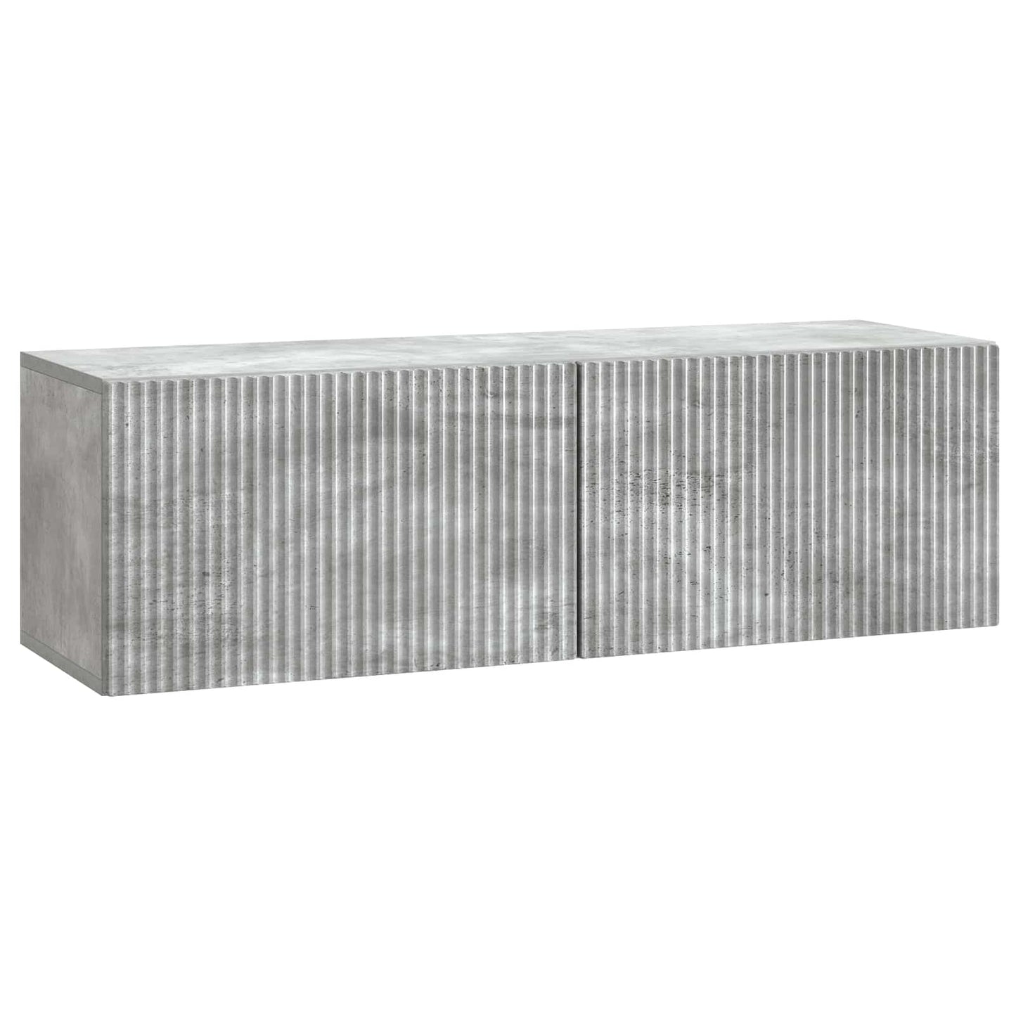 Fali TV szekrény Betonszürke 98 x 31 x 30 cm Szerelt Fa