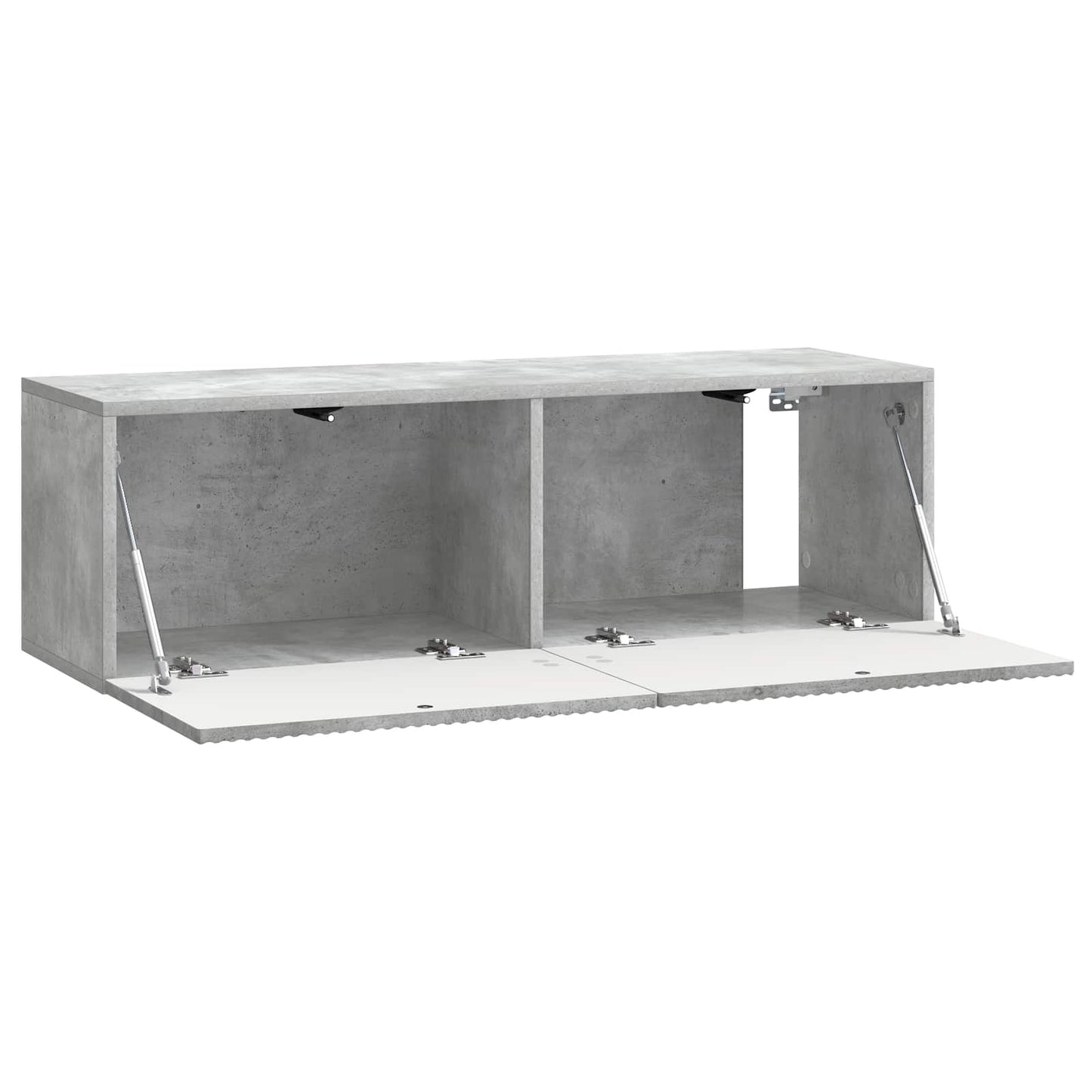 Fali TV szekrény Betonszürke 98 x 31 x 30 cm Szerelt Fa