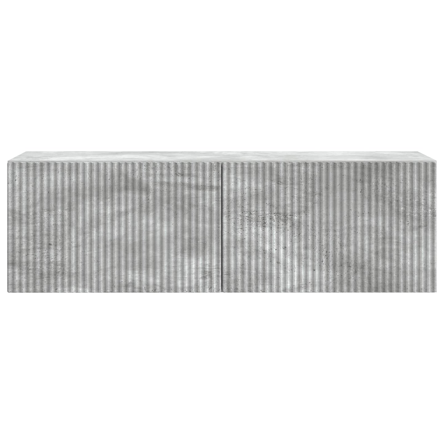 Fali TV szekrény Betonszürke 98 x 31 x 30 cm Szerelt Fa