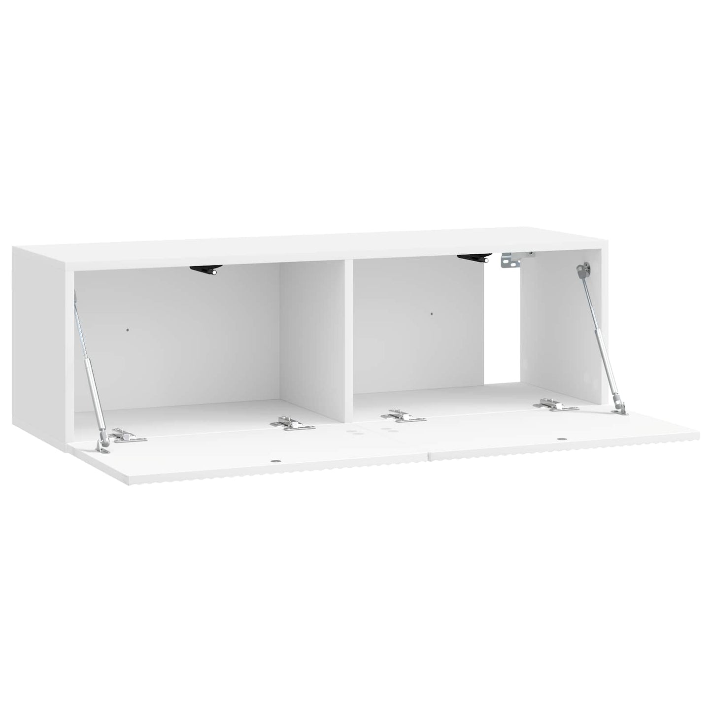 Fali TV szekrény Magasfényű Fehér 98 x 31 x 30 cm Szerelt Fa