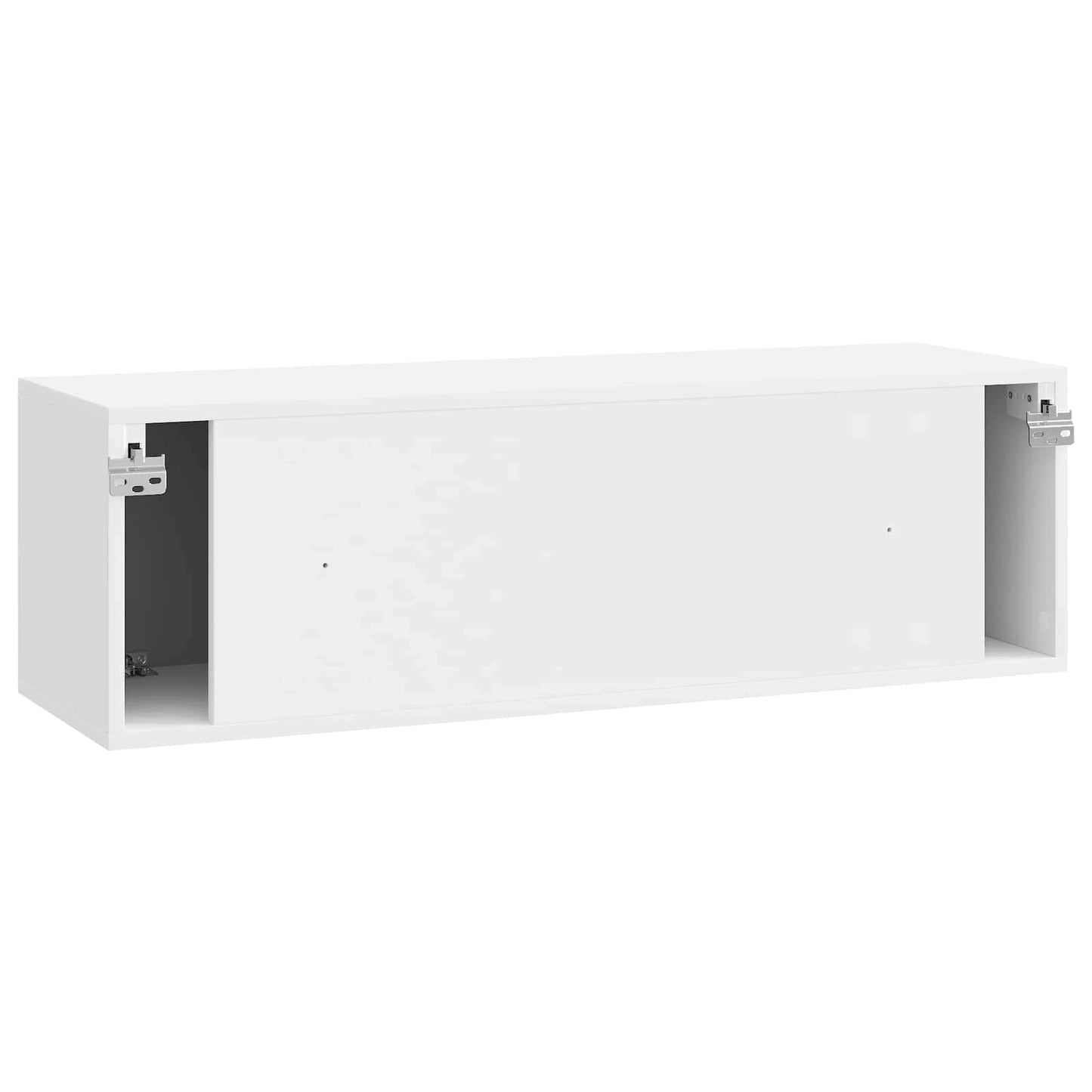 Fali TV szekrény Magasfényű Fehér 98 x 31 x 30 cm Szerelt Fa