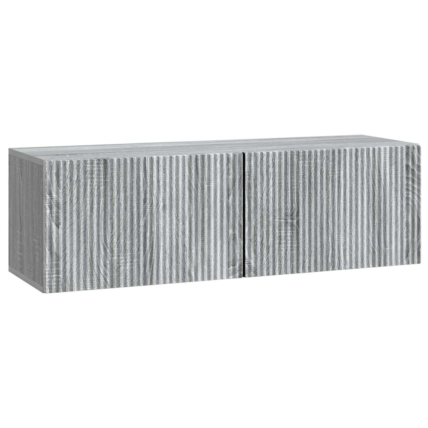 Fali TV szekrény Szürke Sonoma 98 x 31 x 30 cm Szerelt Fa