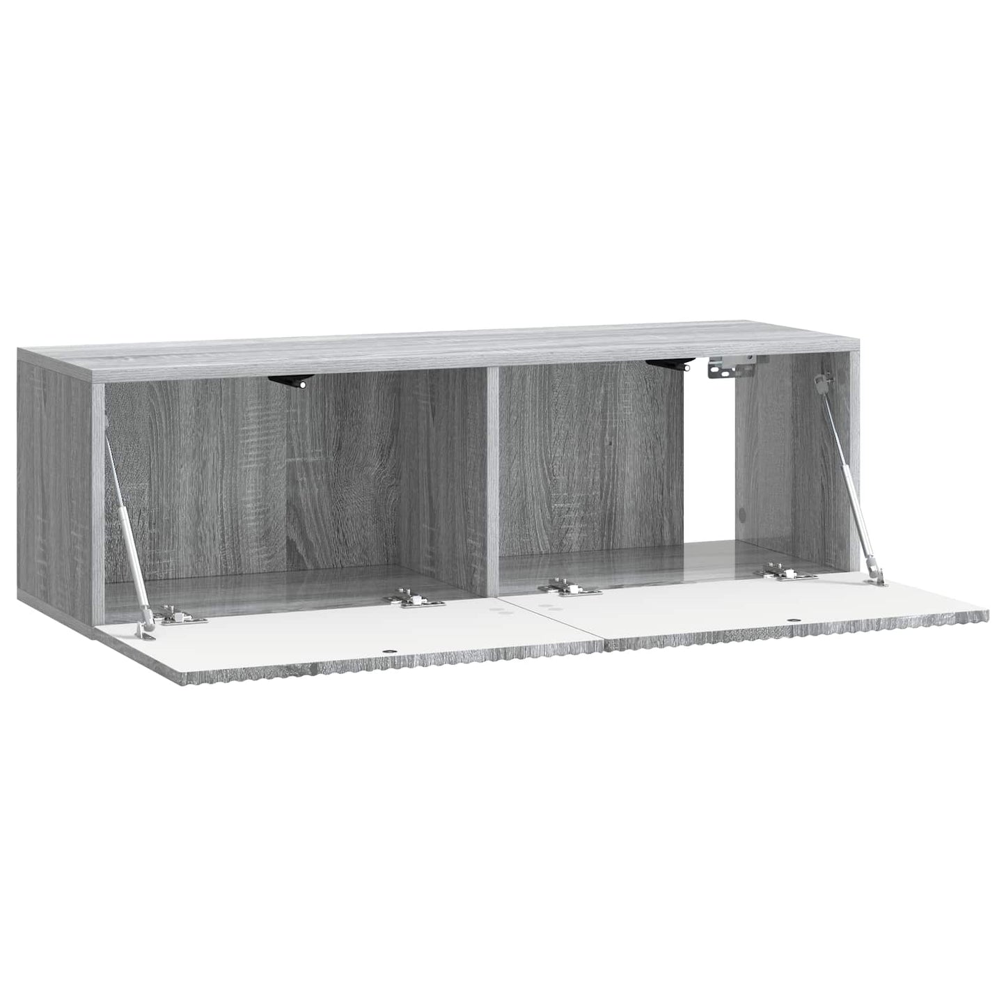 Fali TV szekrény Szürke Sonoma 98 x 31 x 30 cm Szerelt Fa