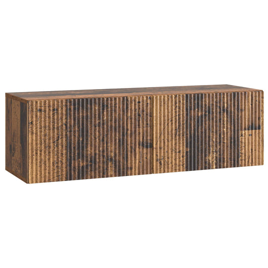 Fali TV szekrény Antik Fa 98 x 31 x 30 cm Szerelt Fa