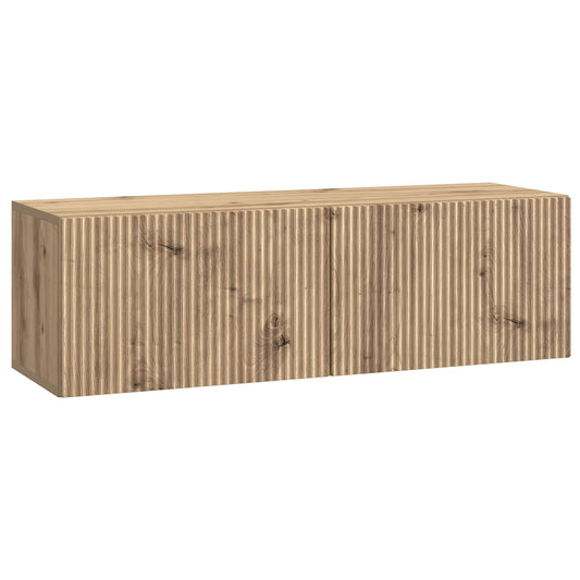 Fali TV szekrény Kézműves Tölgy 98 x 31 x 30 cm Szerelt Fa