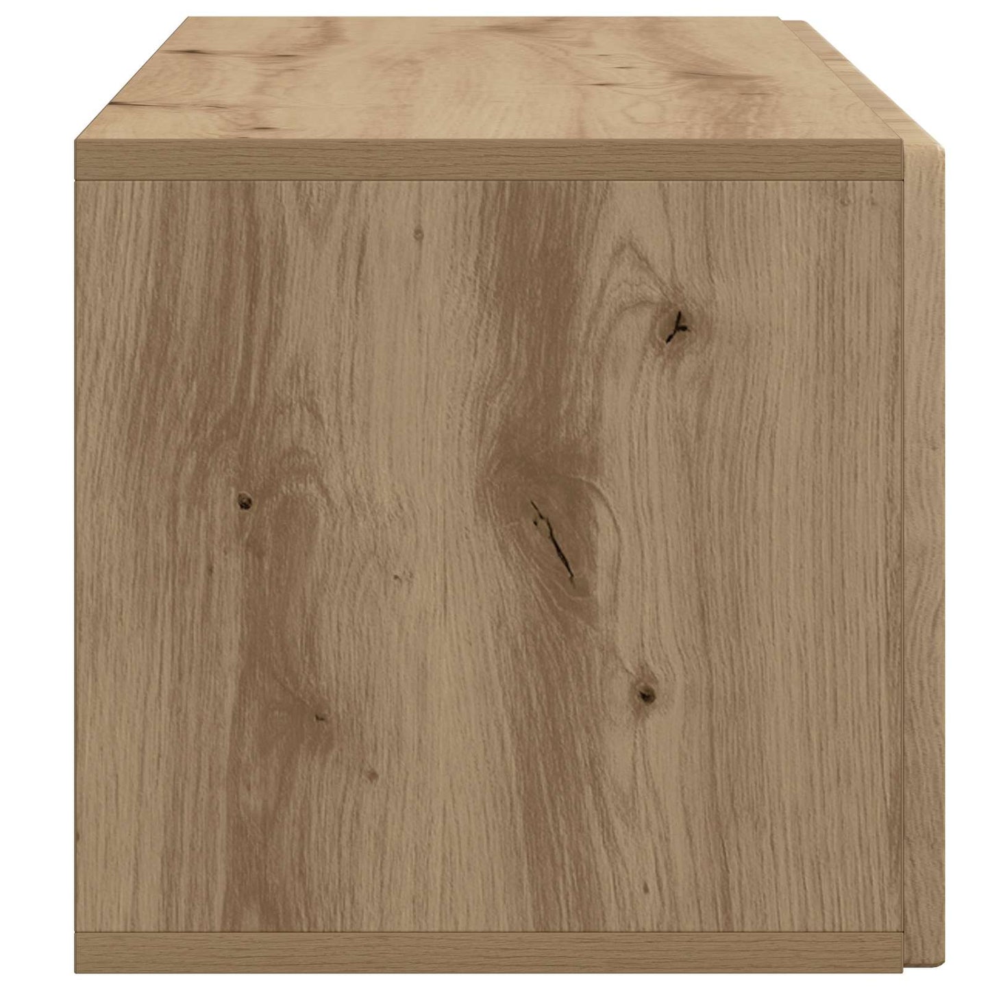 Fali TV szekrény 98 x 31 x 30 cm Kézműves Tölgy Szerelt Fa