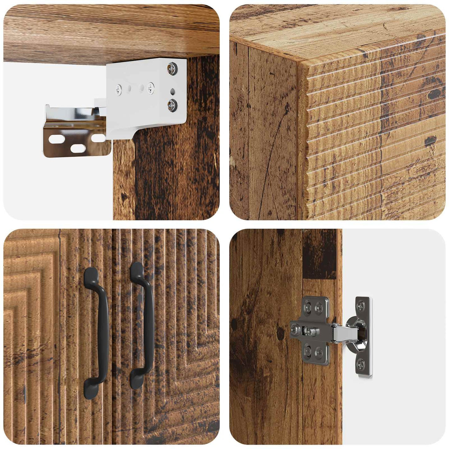Fali szekrény Antik Fa 66 x 34,5 x 90 cm Szerelt Fa