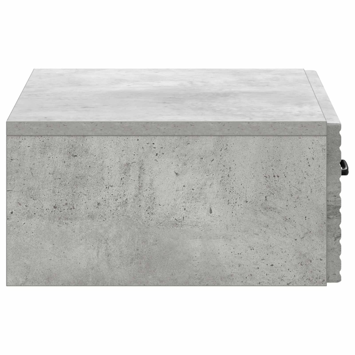 Fali oldaltábla Betonszürke 59 x 34,5 x 17 cm Szerelt Fa