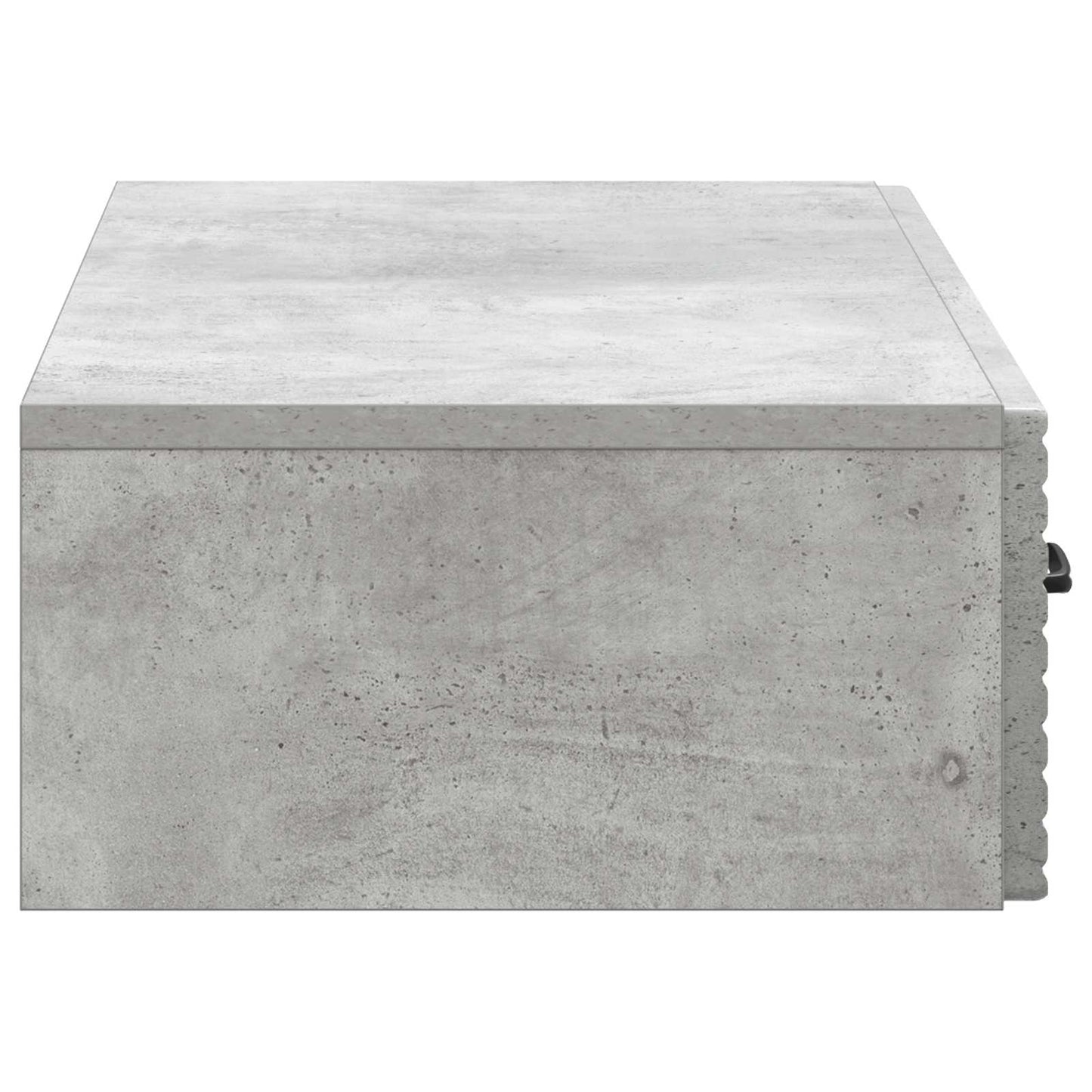 Fali oldaltábla Betonszürke 87,5 x 34,5 x 17 cm Szerelt Fa