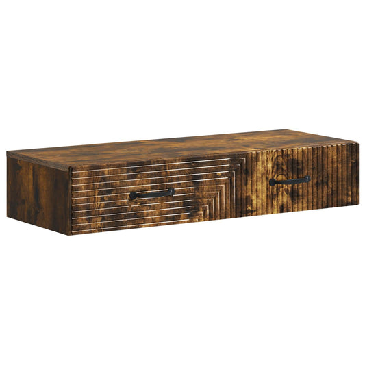 Fali oldaltábla Füstös Tölgy 87,5 x 34,5 x 17 cm Szerelt Fa